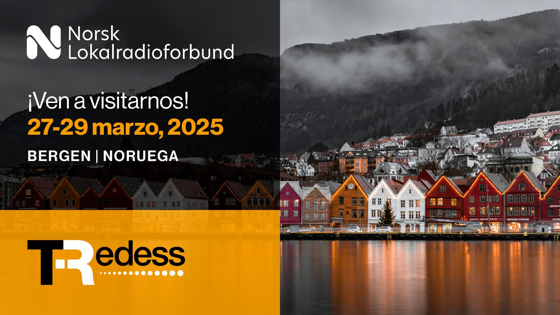 ¡Visita a TRedess en la Norsk Lokalradioforbund 2025!